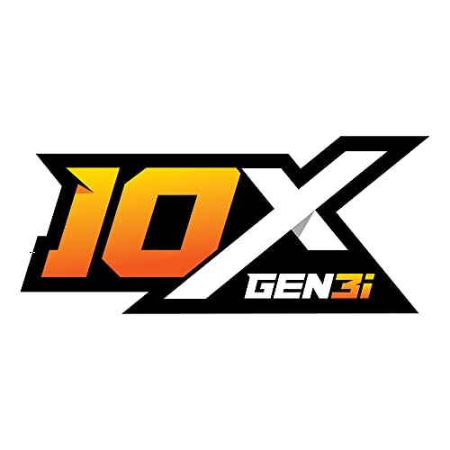 10X Gen3i logo with orange and black design