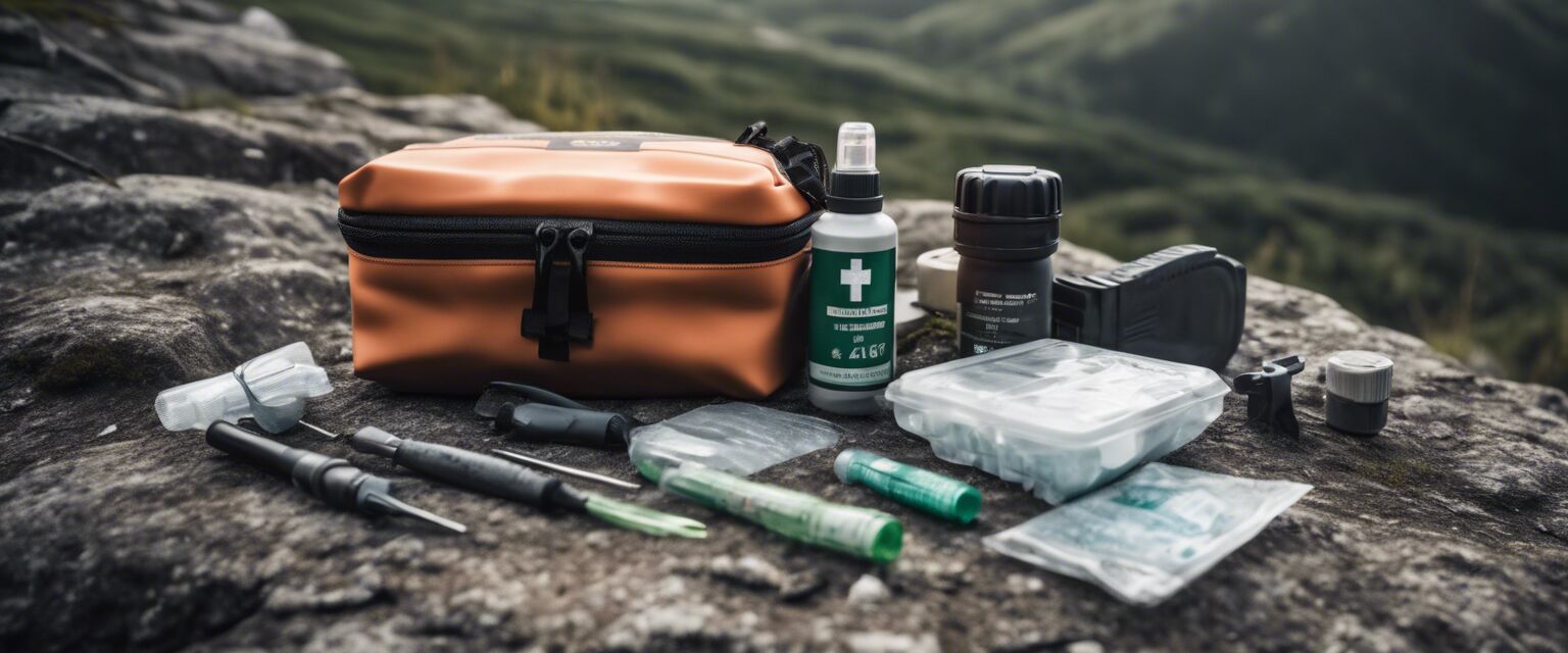 First aid kit for hunting safety