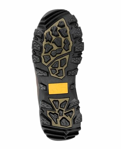 Tread of a hiking boot with rugged design