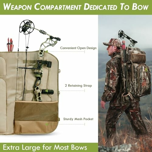 Camo Bow Hunting Backpack