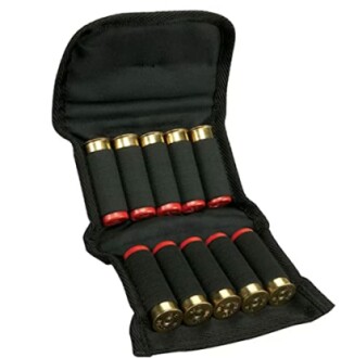 Open pouch with shotgun shells inside